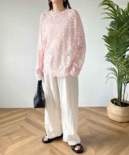 MYMOOD.（マイムード）の「ナイロントラックパンツ（その他パンツ・レディース・アイボリー/ブラック/ピンク・FREE）」の14枚目の写真