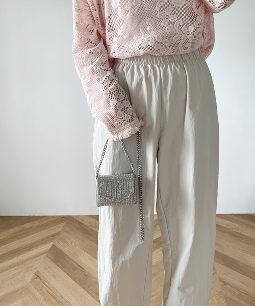 MYMOOD.（マイムード）の「ナイロントラックパンツ（その他パンツ・レディース・アイボリー/ブラック/ピンク・FREE）」の11枚目の写真