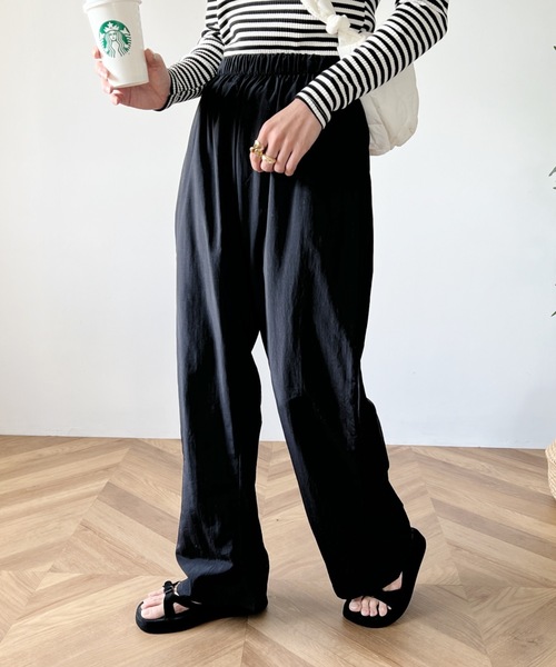 MYMOOD.（マイムード）の「ナイロントラックパンツ（その他パンツ・レディース・アイボリー/ブラック/ピンク・FREE）」の19枚目の写真