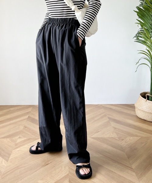 MYMOOD.（マイムード）の「ナイロントラックパンツ（その他パンツ・レディース・アイボリー/ブラック/ピンク・FREE）」の21枚目の写真