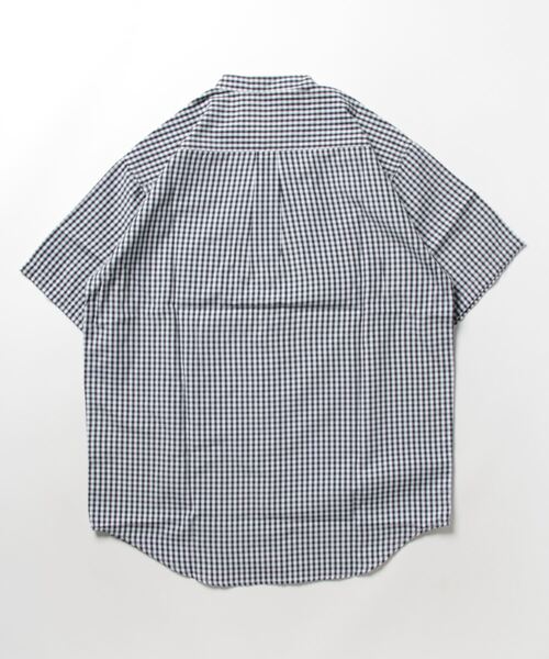 CORISCO(コリスコ)の「ブロード半袖バンドカラーシャツ(M1)(シャツ/ブラウス・メンズ・ベージュ/その他1/その他2/その他3/ブルー系その他/ホワイト/ブラック/チャコールグレー・MEDIUM/LARGE/X-LARGE)」の9枚目の写真