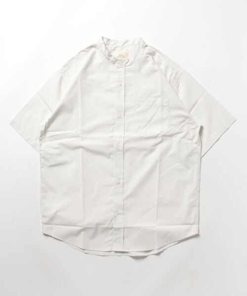 CORISCO(コリスコ)の「ブロード半袖バンドカラーシャツ(M1)(シャツ/ブラウス・メンズ・ベージュ/その他1/その他2/その他3/ブルー系その他/ホワイト/ブラック/チャコールグレー・MEDIUM/LARGE/X-LARGE)」の15枚目の写真
