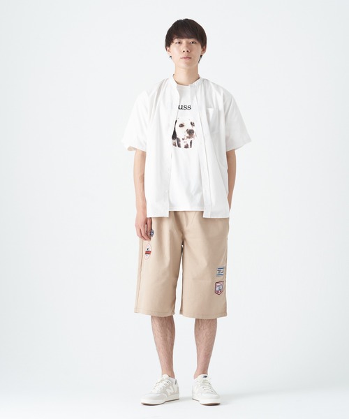 CORISCO(コリスコ)の「ブロード半袖バンドカラーシャツ(M1)(シャツ/ブラウス・メンズ・ベージュ/その他1/その他2/その他3/ブルー系その他/ホワイト/ブラック/チャコールグレー・MEDIUM/LARGE/X-LARGE)」の12枚目の写真