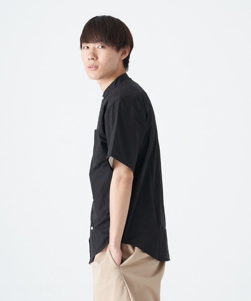 CORISCO(コリスコ)の「ブロード半袖バンドカラーシャツ(M1)(シャツ/ブラウス・メンズ・ベージュ/その他1/その他2/その他3/ブルー系その他/ホワイト/ブラック/チャコールグレー・MEDIUM/LARGE/X-LARGE)」の16枚目の写真