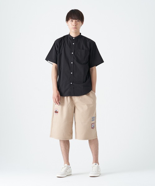 CORISCO(コリスコ)の「ブロード半袖バンドカラーシャツ(M1)(シャツ/ブラウス・メンズ・ベージュ/その他1/その他2/その他3/ブルー系その他/ホワイト/ブラック/チャコールグレー・MEDIUM/LARGE/X-LARGE)」の18枚目の写真