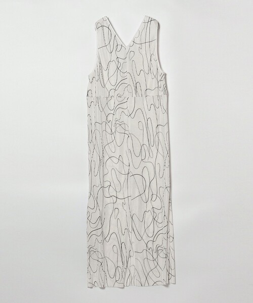 Ray BEAMS（レイビームス）の「Ray BEAMS / ライン プリント プリーツ ワンピース（ワンピース・レディース・ホワイト/ラベンダー・ONE SIZE）」の8枚目の写真