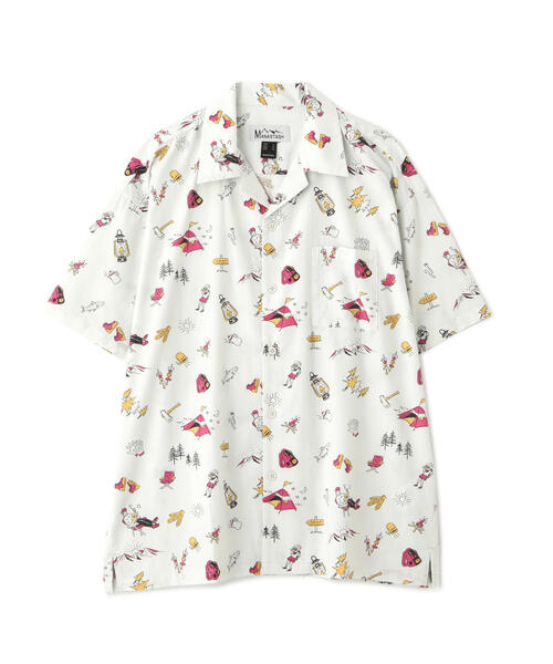 MANASTASH(マナスタッシュ)の「MANASTASH/マナスタッシュ/アロハシャツ キャンプ(シャツ/ブラウス・メンズ・ホワイト/ブルー・M/L/XL)」の22枚目の写真