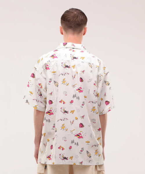 MANASTASH(マナスタッシュ)の「MANASTASH/マナスタッシュ/アロハシャツ キャンプ(シャツ/ブラウス・メンズ・ホワイト/ブルー・M/L/XL)」の21枚目の写真