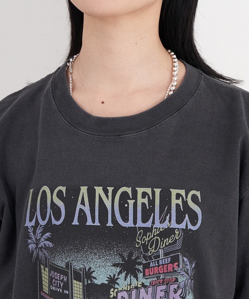 GOOD ROCK SPEED(グッドロックスピード)の「【GOOD ROCK SPEED/グッドロックスピード】CITY Tee(Tシャツ/カットソー・レディース・ブラック/グレー/ホワイト・FREE)」の7枚目の写真