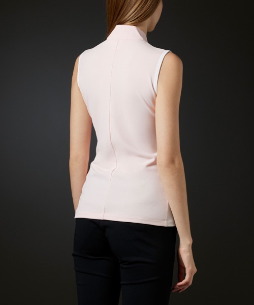 【新品】DESCENTE GOLF ジャガードスリーブレスシャツ M DESCENTE GOLF（デサントゴルフ）の「トリアセテートリバース鹿の子g