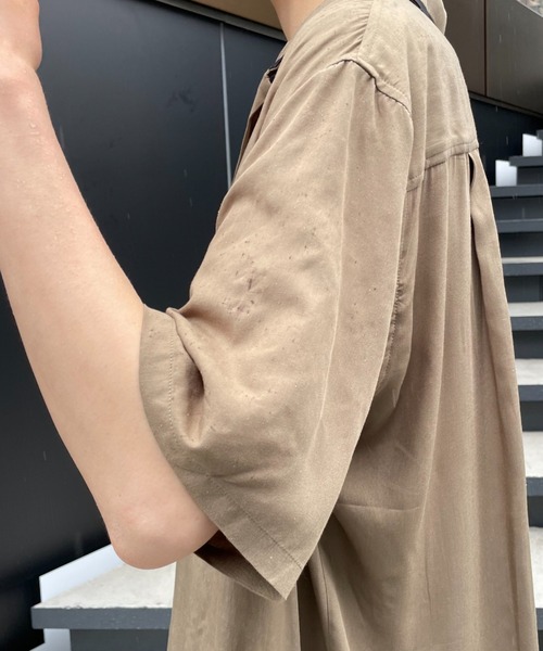 CIAOPANIC（チャオパニック）の「レーヨンボーリングオープンカラーシャツ（シャツ/ブラウス・レディース・カーキ/イエロー/ピンク・MEDIUM/LARGE）」の18枚目の写真