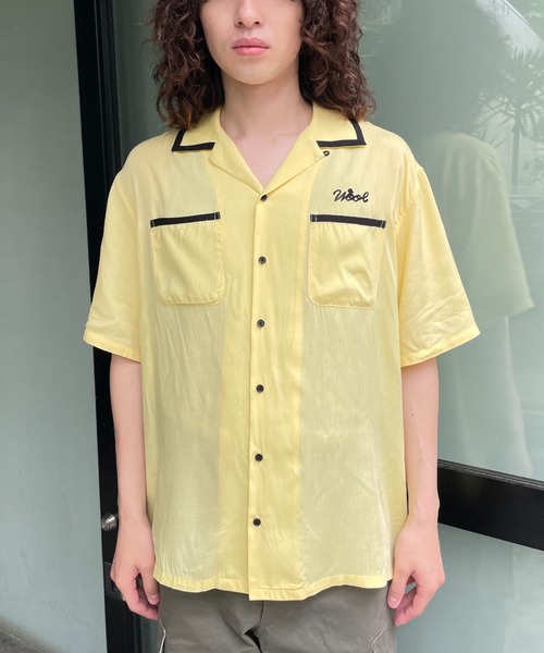 CIAOPANIC（チャオパニック）の「レーヨンボーリングオープンカラーシャツ（シャツ/ブラウス・レディース・カーキ/イエロー/ピンク・MEDIUM/LARGE）」の20枚目の写真