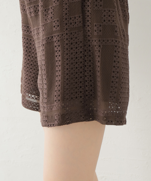 TELA（テラ）の「【TELA/テラ】メッシュ ショートパンツ（その他パンツ・レディース・ブラウン・40）」の12枚目の写真