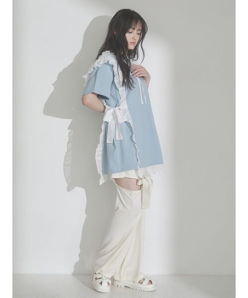 merry jenny（メリージェニー）の「ribbonレッグウォーマーパンツ（その他パンツ・レディース・オフホワイト/ブラック/ピンク・FREE）」の11枚目の写真