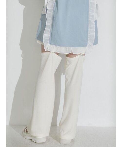 merry jenny（メリージェニー）の「ribbonレッグウォーマーパンツ（その他パンツ・レディース・オフホワイト/ブラック/ピンク・FREE）」の10枚目の写真