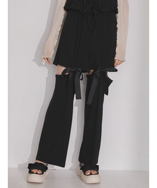 merry jenny（メリージェニー）の「ribbonレッグウォーマーパンツ（その他パンツ・レディース・オフホワイト/ブラック/ピンク・FREE）」の19枚目の写真