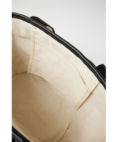 MOUSSY（マウジー）の「LETTERING RIBBON BUCKET バッグ（かご