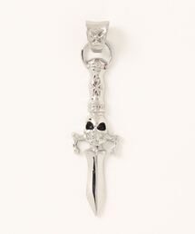 Pimientos（ピミエントス）の「《ステンレス316L》スカルソードシルバーチャーム（チャーム）」