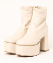 YOSUKE | 「YOSUKE/ヨースケ」厚底ストレッチショートブーツ(ブーツ)