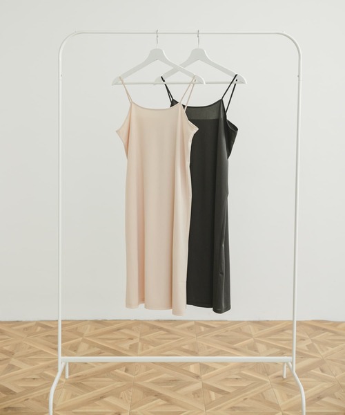 ITEMS URBANRESEARCH(アイテムズ アーバンリサーチ)の「インナーキャミワンピース(その他アンダーウェア/インナー・レディース・ベージュ/ブラック・FREE)」の5枚目の写真