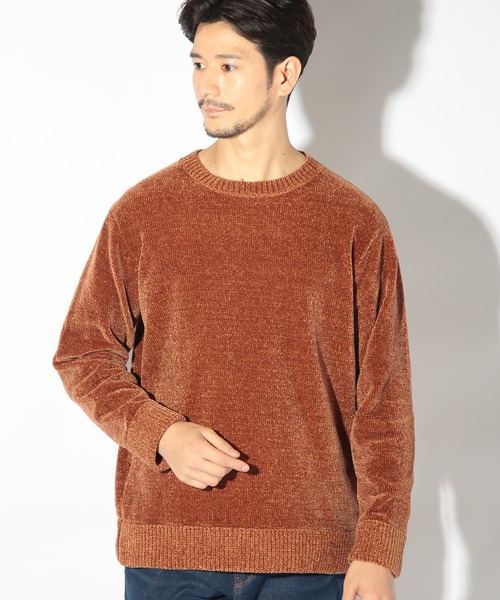 UNION STATION（ユニオンステーション）の「クルーネックモールニット/ハンドウォッシャブル（ニット/セーター・メンズ・グリーン/ネイビー/ブラウン/チャコールグレー/ブルー/ホワイト・L/LL/M）」の7枚目の写真