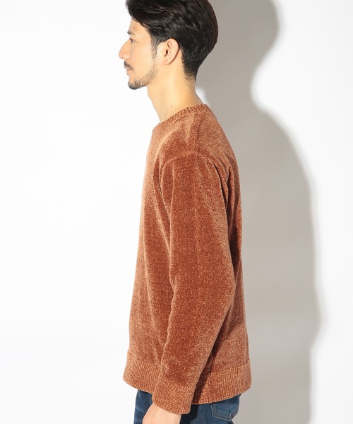 UNION STATION（ユニオンステーション）の「クルーネックモールニット/ハンドウォッシャブル（ニット/セーター・メンズ・グリーン/ネイビー/ブラウン/チャコールグレー/ブルー/ホワイト・L/LL/M）」の8枚目の写真