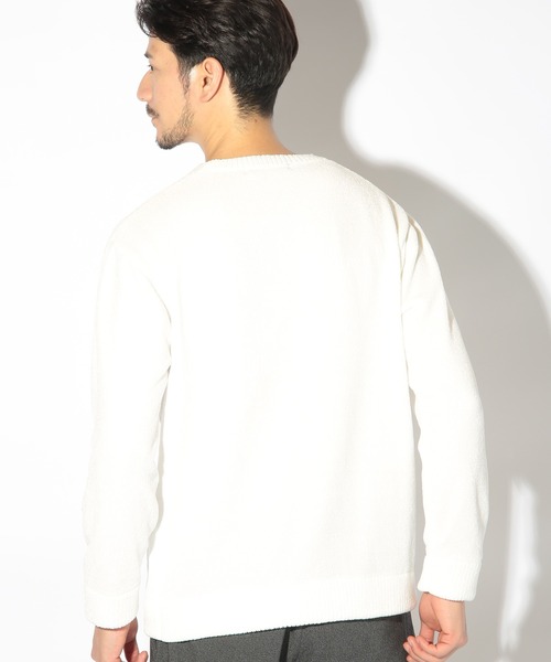 UNION STATION（ユニオンステーション）の「クルーネックモールニット/ハンドウォッシャブル（ニット/セーター・メンズ・グリーン/ネイビー/ブラウン/チャコールグレー/ブルー/ホワイト・L/LL/M）」の12枚目の写真