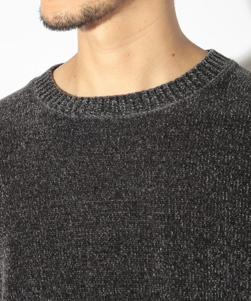 UNION STATION（ユニオンステーション）の「クルーネックモールニット/ハンドウォッシャブル（ニット/セーター・メンズ・グリーン/ネイビー/ブラウン/チャコールグレー/ブルー/ホワイト・L/LL/M）」の19枚目の写真