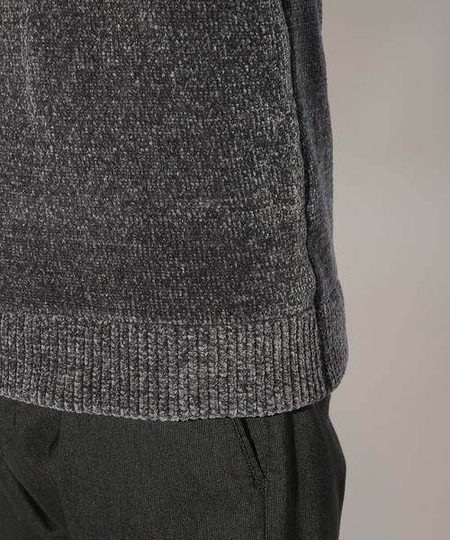 UNION STATION（ユニオンステーション）の「クルーネックモールニット/ハンドウォッシャブル（ニット/セーター・メンズ・グリーン/ネイビー/ブラウン/チャコールグレー/ブルー/ホワイト・L/LL/M）」の21枚目の写真