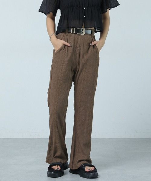 PAGEBOY（ページボーイ）の「ジャガードイージーパンツ（その他パンツ・レディース・ブラック/グレイッシュベージュ/ブラウン・FREE）」の11枚目の写真