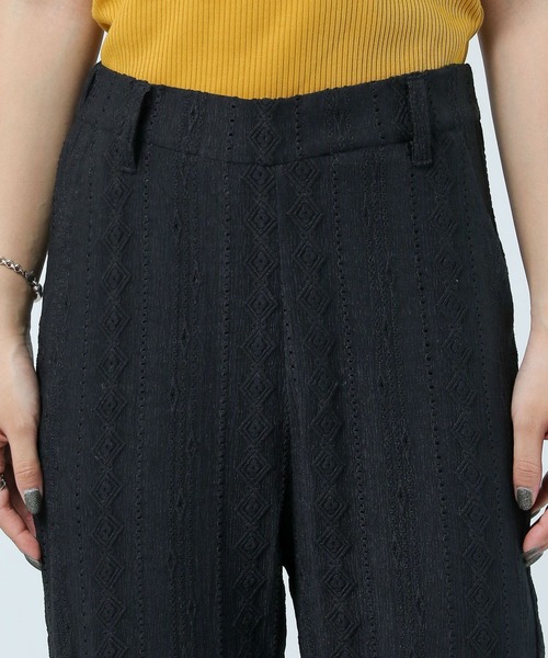 PAGEBOY（ページボーイ）の「ジャガードイージーパンツ（その他パンツ・レディース・ブラック/グレイッシュベージュ/ブラウン・FREE）」の5枚目の写真