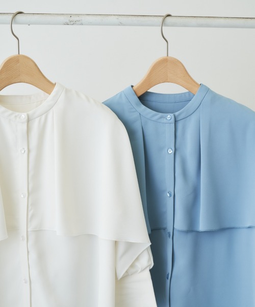 TODAYFUL - louren drape cape blouse beige  ケープブラウス TODAYFUL - louren drape cape blouse beige ケープブラウスの