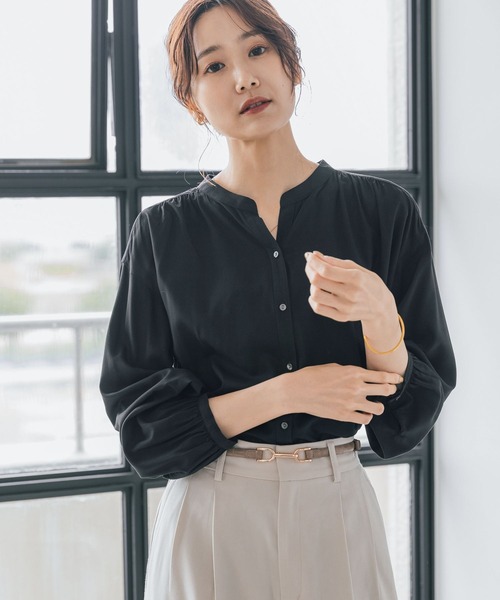 GLOBAL WORK（グローバルワーク）の「さらさらリラックスブラウス長袖
