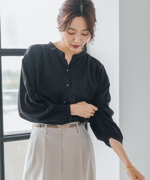 Theoryノーカラーシャツブラウス長袖新品未使用 楽天市場】20％OFF！【1点2,040円！2点購入&クーポンで】ロング