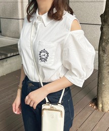 apres jour | 刺繍2WAYスリーブブラウス【ZOZOTOWN限定アイテム】(シャツ/ブラウス)