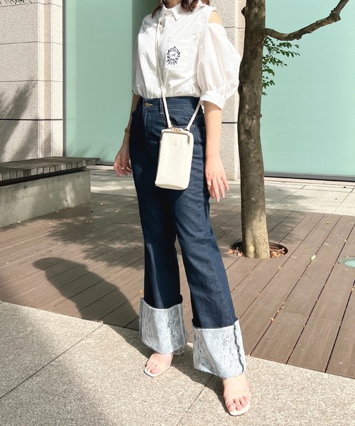 apres jour（アプレジュール）の「刺繍2WAYスリーブブラウス【ZOZOTOWN限定アイテム】（シャツ/ブラウス・レディース・オフホワイト/サックスブルー/ネイビー/ピンクベージュ/ピンク系その他・フリー/X-LARGE）」の19枚目の写真