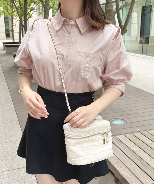 apres jour（アプレジュール）の「刺繍2WAYスリーブブラウス【ZOZOTOWN限定アイテム】（シャツ/ブラウス・レディース・オフホワイト/サックスブルー/ネイビー/ピンクベージュ/ピンク系その他・フリー/X-LARGE）」の22枚目の写真