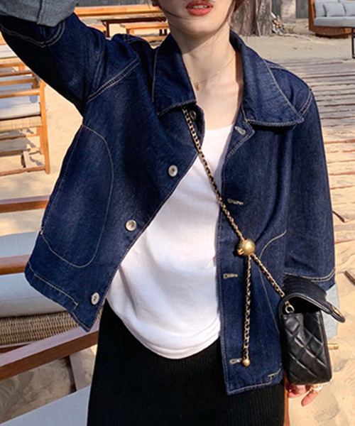 c.u.l(シーユーエル)の「ユニセックス ビックポケット デニムジャケット culw532(デニムジャケット・レディース・ブルー・XL/M/L)」の1枚目の写真