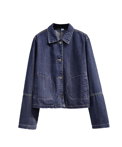 c.u.l(シーユーエル)の「ユニセックス ビックポケット デニムジャケット culw532(デニムジャケット・レディース・ブルー・XL/M/L)」の8枚目の写真