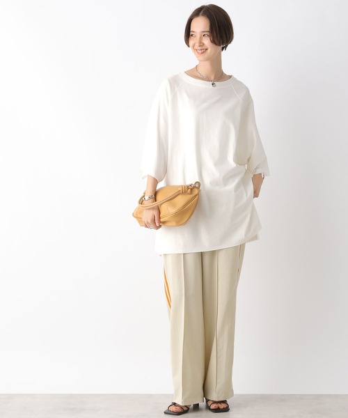 LEPSIM(レプシィム)の「ラグランスリットTシャツチュニック 971235(ワンピース・レディース・ブラック/カーキ/オフホワイト・FREE)」の5枚目の写真