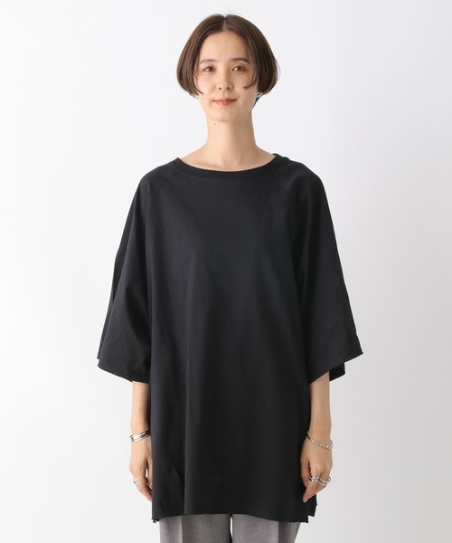 LEPSIM(レプシィム)の「ラグランスリットTシャツチュニック 971235(ワンピース・レディース・ブラック/カーキ/オフホワイト・FREE)」の11枚目の写真