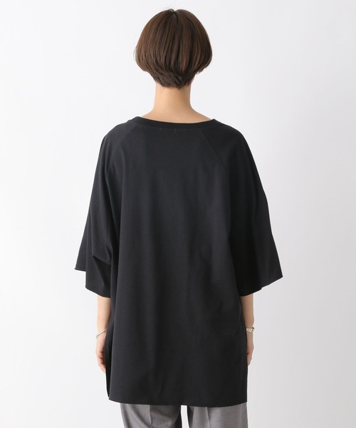 LEPSIM(レプシィム)の「ラグランスリットTシャツチュニック 971235(ワンピース・レディース・ブラック/カーキ/オフホワイト・FREE)」の13枚目の写真