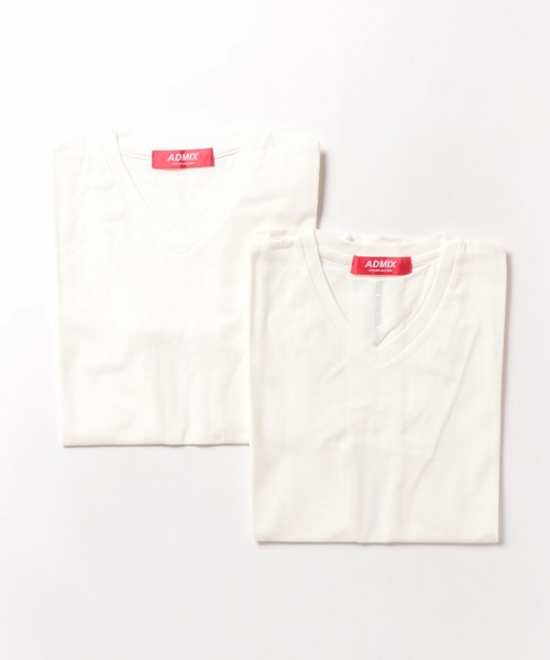 Mag.(マグ)の「【2p】VネックTシャツ(Tシャツ/カットソー・メンズ・ホワイト/ブラック・LARGE/MEDIUM)」の10枚目の写真