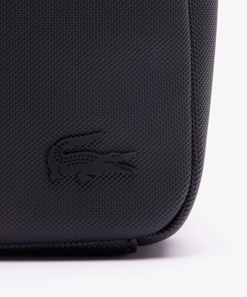 新品タグ付き・LACOSTE ショルダーバッグ 型押し ラコステ ビックロゴ ラコステ LACOSTE バッグ 斜め掛けバッグ ショルダーバッグ