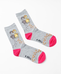 K.BELL（ケーベル）の「K.BELL レディース デザイン クルー ソックス（ソックス/靴下）」