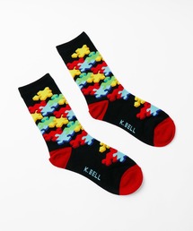 K.BELL（ケーベル）の「K.BELL レディース デザイン クルー ソックス（ソックス/靴下）」