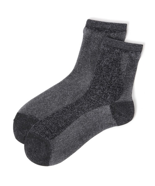 LAKOLE(ラコレ)の「シアーラメクルーソックス / 970284(ソックス/靴下・レディース・ライトグレー/ライトグリーン/ブラック/ライトブルー/ホワイト/サンドグレー/イエロー/ロイヤルブルー/ネイビー/桜/ブラウン・FREE)」の8枚目の写真