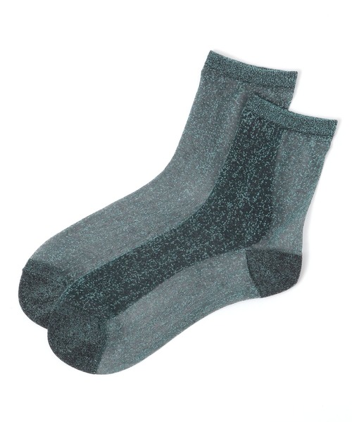 LAKOLE(ラコレ)の「シアーラメクルーソックス / 970284(ソックス/靴下・レディース・ライトグレー/ライトグリーン/ブラック/ライトブルー/ホワイト/サンドグレー/イエロー/ロイヤルブルー/ネイビー/桜/ブラウン・FREE)」の9枚目の写真