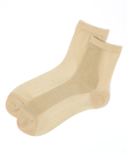 LAKOLE(ラコレ)の「シアーラメクルーソックス / 970284(ソックス/靴下・レディース・ライトグレー/ライトグリーン/ブラック/ライトブルー/ホワイト/サンドグレー/イエロー/ロイヤルブルー/ネイビー/桜/ブラウン・FREE)」の10枚目の写真