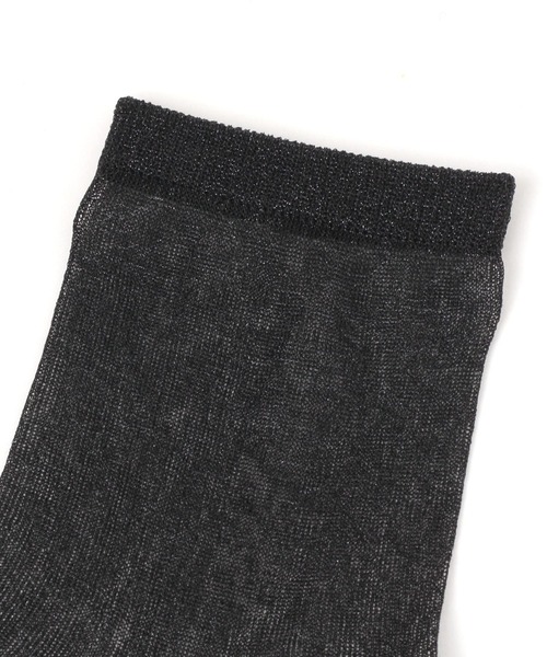 LAKOLE(ラコレ)の「シアーラメクルーソックス / 970284(ソックス/靴下・レディース・ライトグレー/ライトグリーン/ブラック/ライトブルー/ホワイト/サンドグレー/イエロー/ロイヤルブルー/ネイビー/桜/ブラウン・FREE)」の17枚目の写真